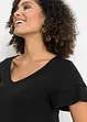 Jersey jurk met volants in een viscosemix, bonprix