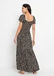Maxi jurk van viscose, korte maat, bonprix