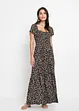 Maxi jurk van viscose, korte maat, bonprix