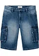 Cargo jeans bermuda, loose fit, bonprix