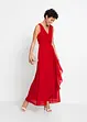 Maxi jurk van chiffon met plooitjes, bonprix