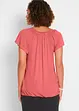 Shirt in een viscosemix, korte mouw, bonprix