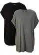 Longshirt van biologisch katoen (set van 2), bonprix