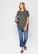 Longshirt van biologisch katoen (set van 2), bonprix