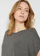 Longshirt van biologisch katoen (set van 2), bonprix