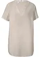 Lange tuniek van mousseline, korte mouw, bonprix