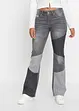 Flared jeans met patchwork, bonprix