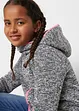 Meisjes thermo fleece vest met capuchon, bonprix