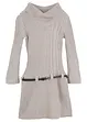 Gebreide jurk met ceintuur (2-dlg. set), bonprix
