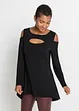 Longshirt met cut-outs van viscose, RAINBOW