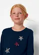 Fijn gebreide trui met pailletten, bonprix