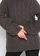 Oversized trui met kabelpatroon, bonprix