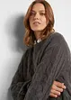 Oversized trui met kabelpatroon, bonprix