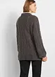 Oversized trui met kabelpatroon, bonprix