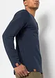 Henley longsleeve (set van 2) van biologisch katoen, bonprix