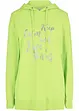 Trendy sweater met statement print en capuchon, bonprix