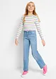 Wide leg mid waist jeans, bonprix