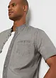 Overhemd in washed out look met korte mouwen, bonprix