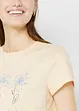 Basic T-shirt met print (set van 2), bonprix