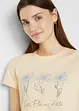 Basic T-shirt met print (set van 2), bonprix