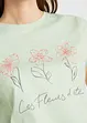 Basic T-shirt met print (set van 2), bonprix