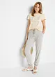 Basic T-shirt met print (set van 2), bonprix