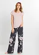 Pyjama met wijde broek (2-dlg.), bonprix