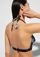 Halter bikinitop met gerecycled polyamide, bonprix