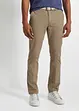 Regular fit stretch chino met comfort fit en riem, straight, bonprix