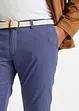 Regular fit stretch chino met comfort fit en riem, straight, bonprix