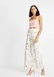 Jersey broek met bloemenprint, bonprix