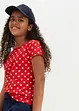 Meisjes T-shirt (set van 2) van puur biologisch katoen, bonprix