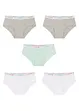 Meisjes hipster met zacht katoen (set van 5), bonprix