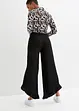 Slip-on broek van gestructureerd crêpe, bonprix