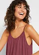 Top met spaghettibandjes van soepele viscose, bonprix