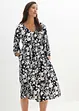 Midi jurk van soepele viscose, bonprix