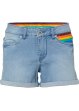 Pride jeans short met regenboogvlag, RAINBOW
