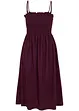 Jersey rok met smokwerk, kuitlang, bonprix