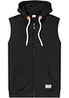 Sweatvest met capuchon in een zachte katoenmix, bonprix