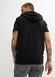 Sweatvest met capuchon in een zachte katoenmix, bonprix