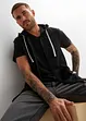 Sweatvest met capuchon in een zachte katoenmix, bonprix
