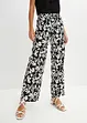 Gedessineerde Marlene broek van soepele viscose, bonprix