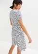 Gedessineerde jersey jurk met kant, BODYFLIRT