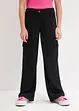 Wijde cargo broek van soepel vallende viscose, bonprix