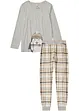 Pyjama met flanellen broek (2-dlg. set), bonprix