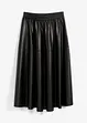 Imitatieleren midi rok, bonprix