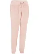 Fleece joggingbroek met boorden, bonprix