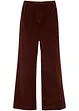 Wijde stretch Marlene Dietrich broek van corduroy met elastische high-waist band, bonprix