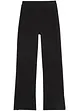 Meisjes broek met wijd uitlopende pijpen en splitten, bonprix