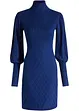 Gebreide jurk met col, bonprix